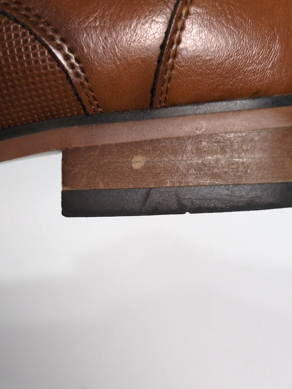 Tommy Hilfiger Mens Sheldon Cap Toe Derby Oxfords Brown Textured PU Size 9 M